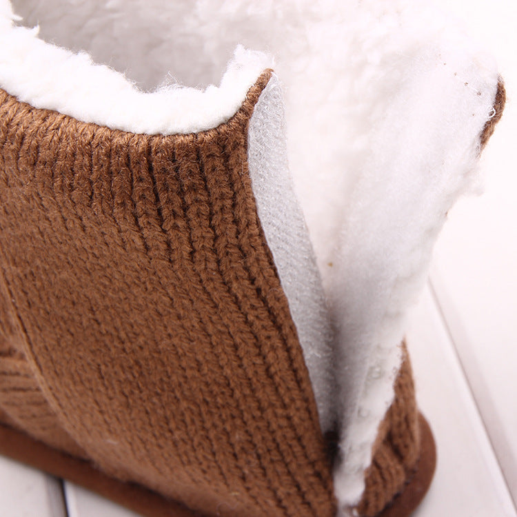 Wholesale autumn winter new bear knitting plus baby shoes, toddler shoes, baby shoes, boots 1734