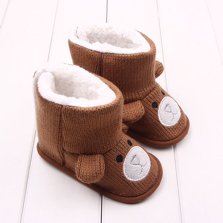 Wholesale autumn winter new bear knitting plus baby shoes, toddler shoes, baby shoes, boots 1734
