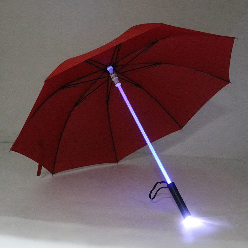 LED Mid-bar Luminous Manual Umbrella Colorful Creative Light