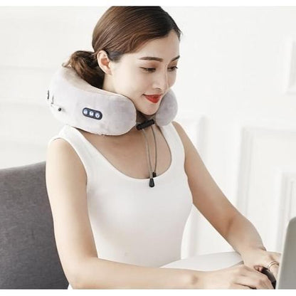 Massage U-Shaped Pillow Multi-Function Shoulder and Cervical Vertebra Electric Outdoor Portable Car Health Care