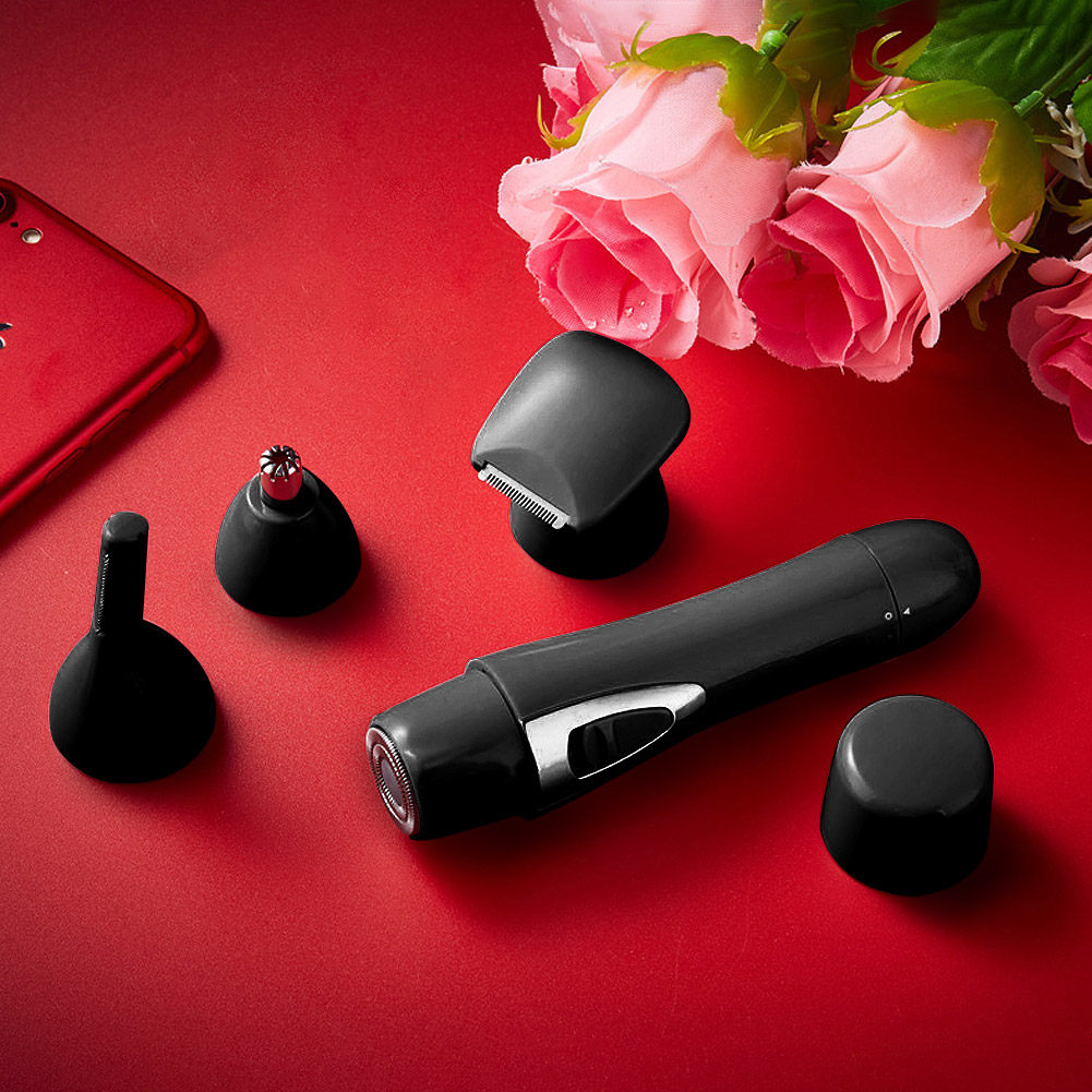 Nose hair trimmer 4-in-1 black