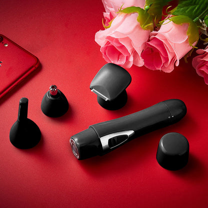 Nose hair trimmer 4-in-1 black
