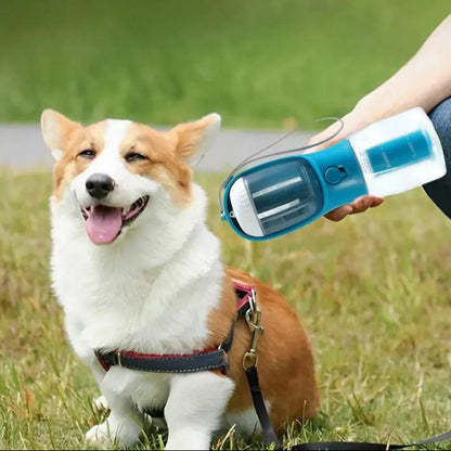 Dog Water Cup Drinking Food Garbage Bag Three-in-one Portable Small Multi-functional Pet Cups Pets Supplies