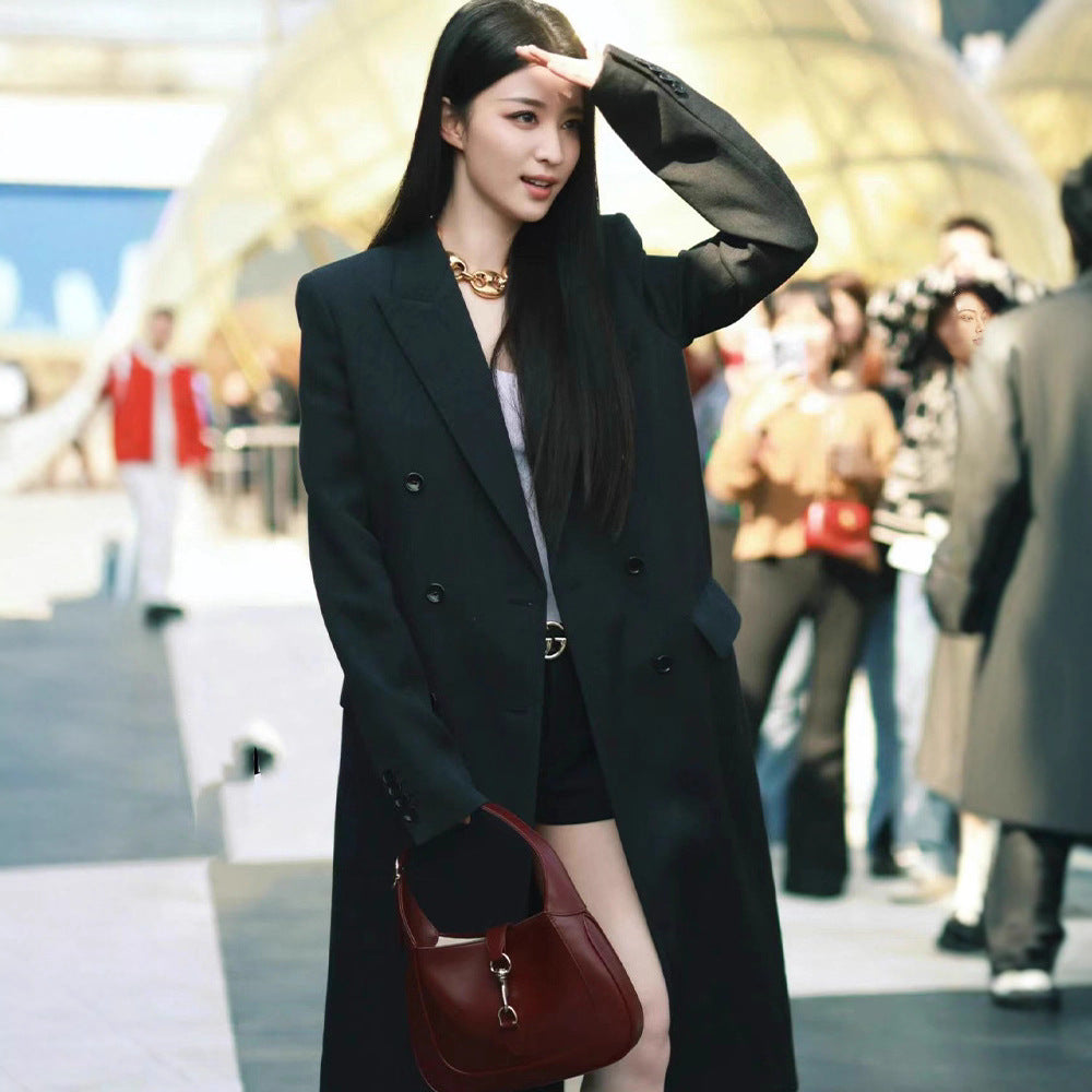 High-grade Double-sided Cashmere Wool Women's Suit Jacket