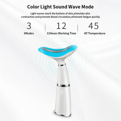 Household Face And Neck Care Beauty Instrument Massage Lifting Neck Lines Beauty Instrument Vibrating Hot Compress Light Lines Beauty Instrument