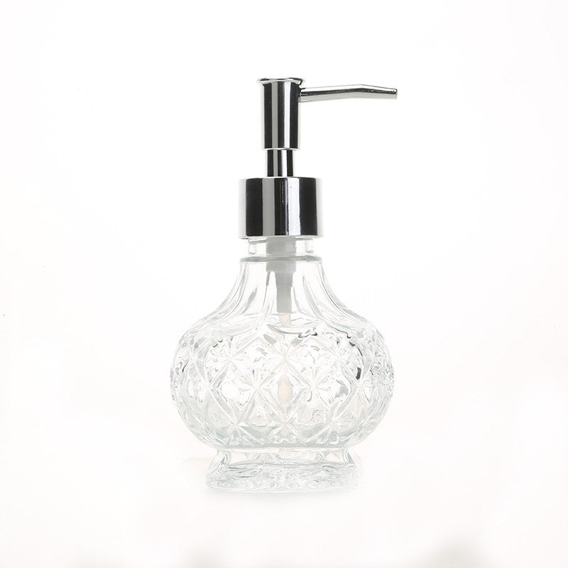 Hand Sanitizer Bottle Glass Bathroom Countertop Press Lotion Sub-bottling Shampoo Shower Gel Soap Liquid Bottle Kitchen