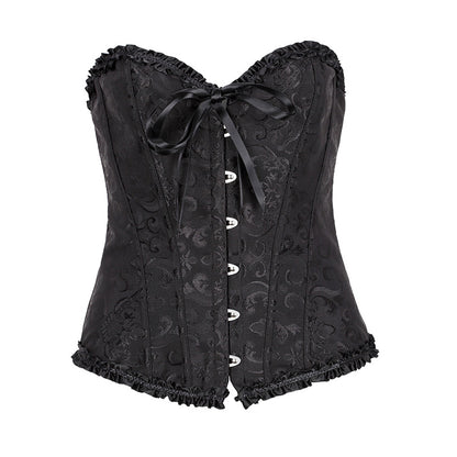 Court Corset Hot Style Plastic Top Sexy Wedding Dress Support Chest Gather Corset Tights