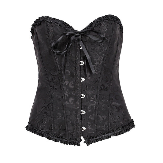 Court Corset Hot Style Plastic Top Sexy Wedding Dress Support Chest Gather Corset Tights