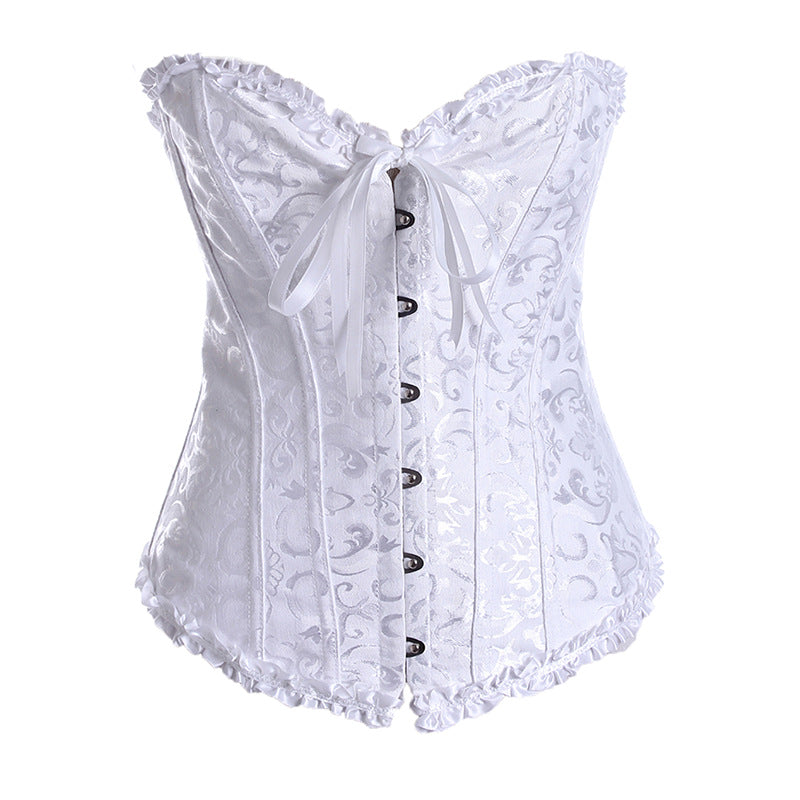 Court Corset Hot Style Plastic Top Sexy Wedding Dress Support Chest Gather Corset Tights