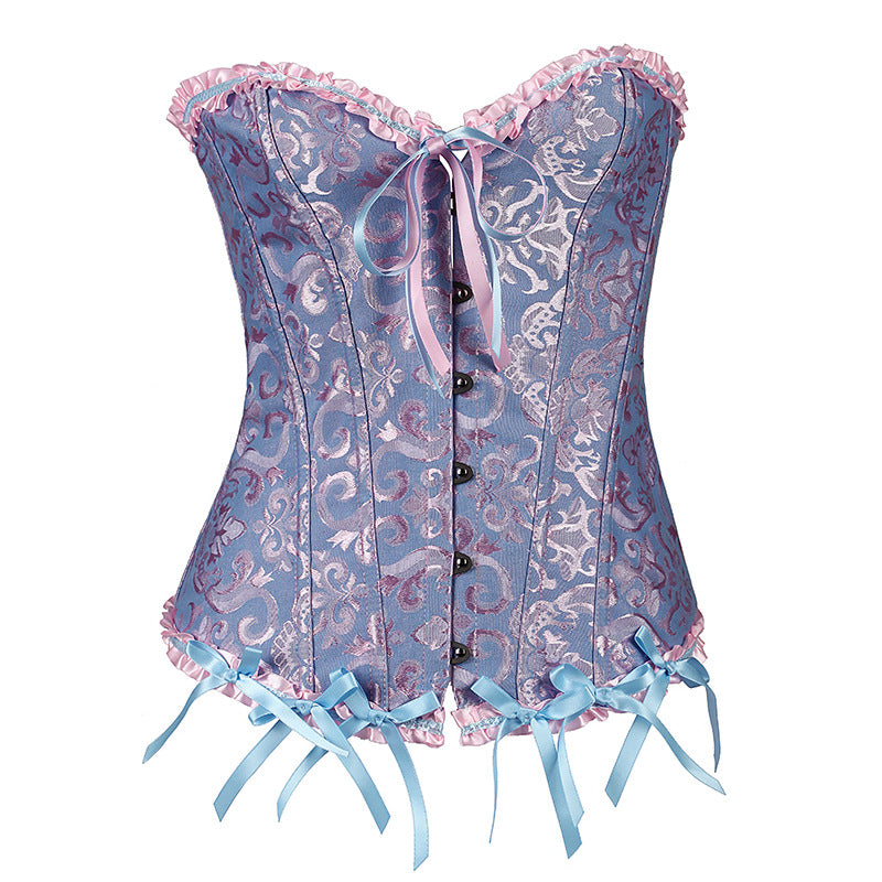 Court Corset Hot Style Plastic Top Sexy Wedding Dress Support Chest Gather Corset Tights