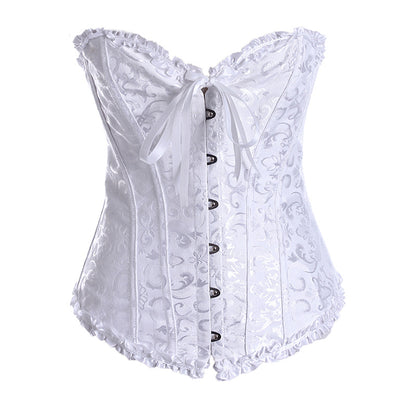 Court Corset Hot Style Plastic Top Sexy Wedding Dress Support Chest Gather Corset Tights