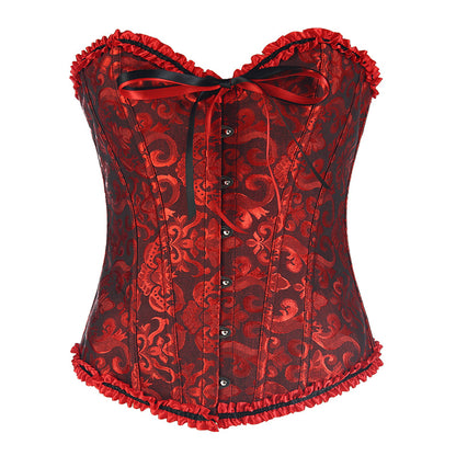 Court Corset Hot Style Plastic Top Sexy Wedding Dress Support Chest Gather Corset Tights