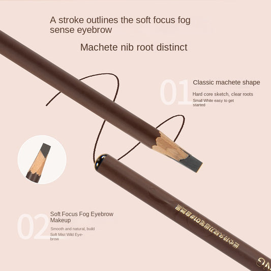 Make-up Artist Special Waterproof Non-smuge Genuine Goods Lasting Soft Fog Wild Eyebrow Pencil Craftsman Ingenuity Lasting Machete Eyebrow Pencil
