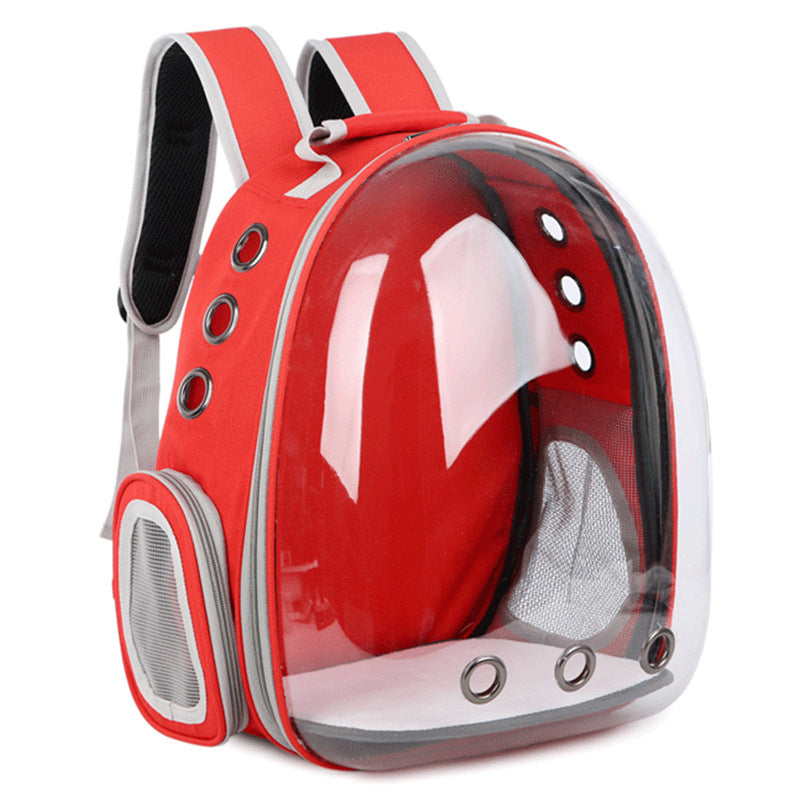Spot New Pet Outing Bag Portable Space Capsule Transparent Cat Backpack