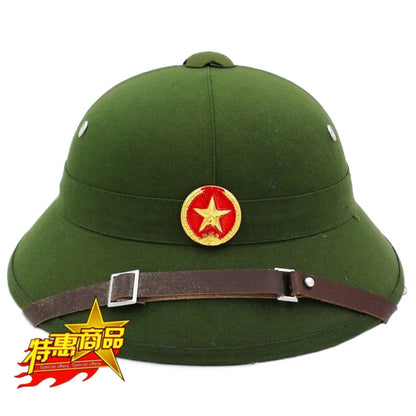 Vietnam Green Hat Camouflage Hat Helmet With Mesh Hat Performance Props Helmet Sun Hat Sun Hat Outdoor Sports Hat