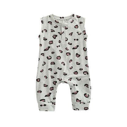 Baby Clothes Summer Thin Sleeveless Vest Romper Baby Girl Super Foreign Style Climbing Clothes Summer Clothes Baby Boy Cotton Jumpsuit