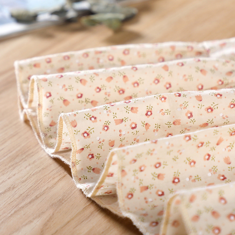 Floral Girl&#039;s Dress Children&#039;s Wear New Arrival Woven Pure Cotton Fresh Style Round Neck Vest A- Skirt