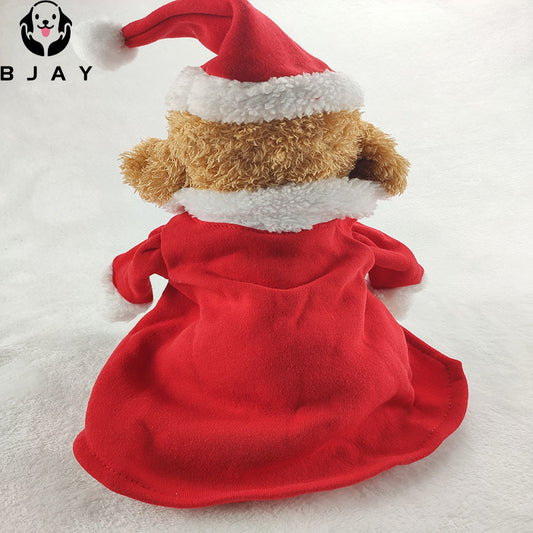 Pet Dog Clothes Classic Santa Claus Pet Clothes Christmas Halloween Transformation Dress Pet Clothes