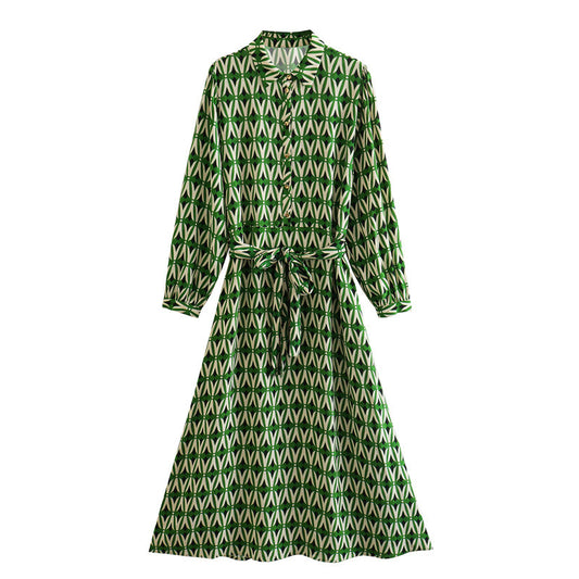 New Money- Belted Midi Dress