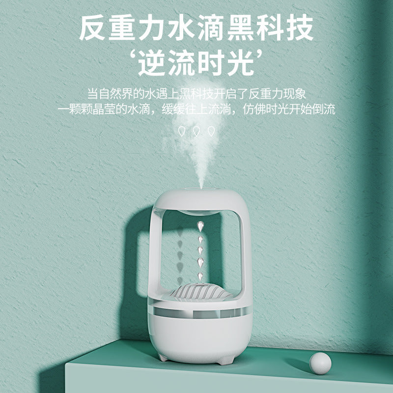 Anti-gravity Humidifier Water Droplet Backflow Humidifier Anti-dry Burning Air Humidifier, Wind-generated Water Humidifier
