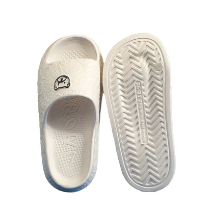 New Thickened EVA Slippers Couple Slip-on Feeling Thick Slippers Women&#039;s Home Bathroom Non-Slip Bathing Slippers