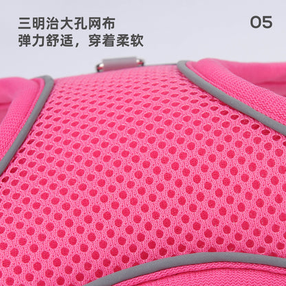 New Dog Chest Strap Integrated Lightweight Load-reducing Dog Walking Rope Hanging Dog Tags