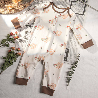 Summer New Products Baby Jumpsuit Baby Long-sleeved Cotton Romper For Boys And Girls