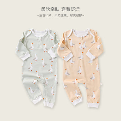 Baby Clothes Autumn Cotton Baby Jumpsuit For Boys And Girls Baby Harper Climbing Clothes Spring And Autumn Base Home Pajamas