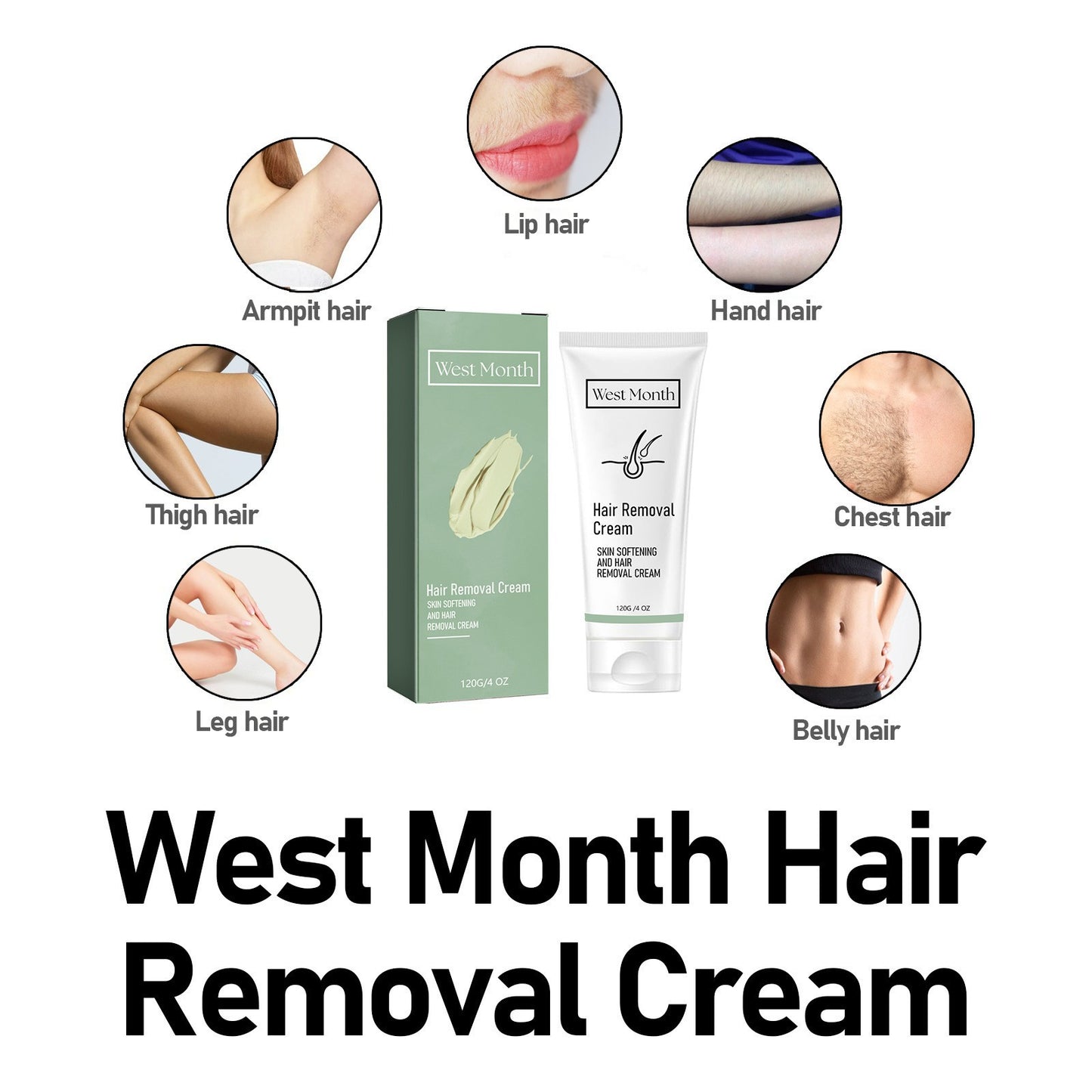Body Skin Armpit Mild And Non-irritating Body Depilatory Cream