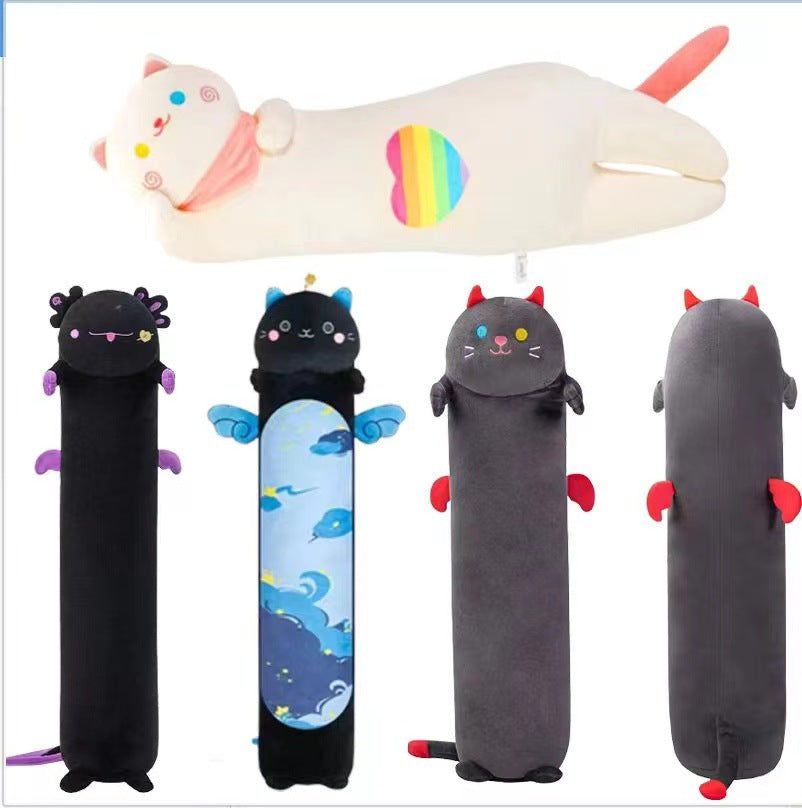 Cross-border New Products Halloween Ritual Sleep Pillow Pillow Pillow Pillow Towering Colorful Cat Pillow Black Cat Pillow