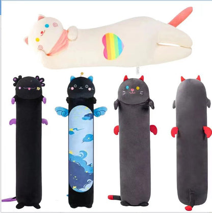 Cross-border New Products Halloween Ritual Sleep Pillow Pillow Pillow Pillow Towering Colorful Cat Pillow Black Cat Pillow