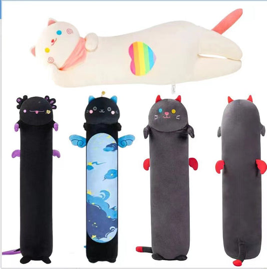 Cross-border New Products Halloween Ritual Sleep Pillow Pillow Pillow Pillow Towering Colorful Cat Pillow Black Cat Pillow