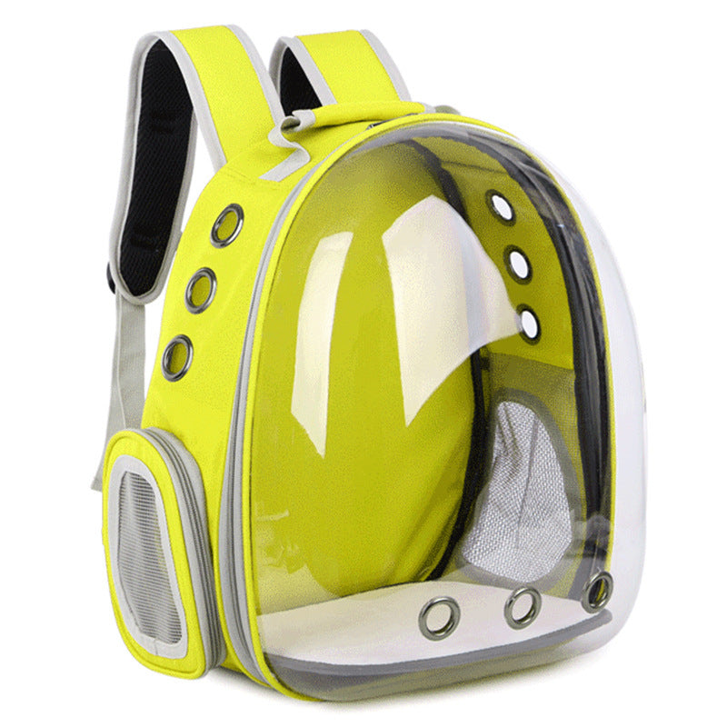 Spot New Pet Outing Bag Portable Space Capsule Transparent Cat Backpack