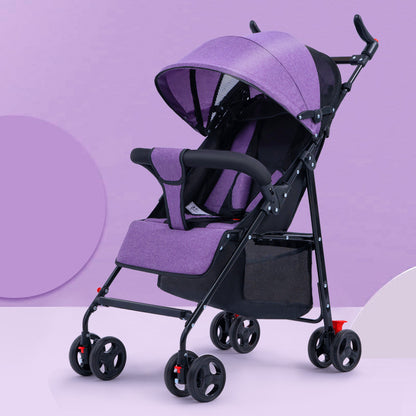 Baby Stroller Can Sit And Lie Ultra-light Portable Simple Baby Umbrella Car Folding Shock-absorbing Children&#039;s Baby BB Trolley