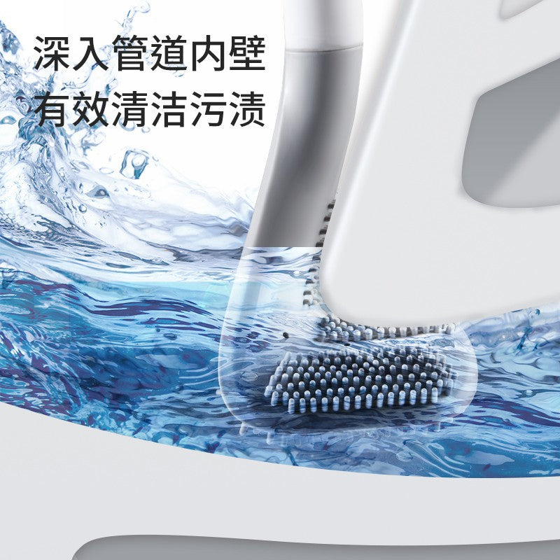 Golf Silicone Brush Head Toilet Brush Home No Dead Angle Wash Toilet Brush Artifact Bathroom Wall-mounted Cleaning