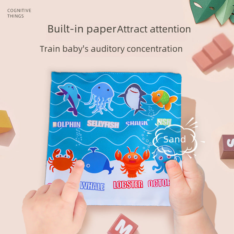 New Baby Plush Tissue Box Toy Baby Simulation Learning Finger Exercise Tissue Drawing Toy