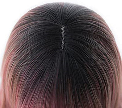 Wigs European And American Fashion Wigs New Products Dyeing Highlighting Multicolor Gradient Long Curly Hair Set Wig Headgear Wholesale