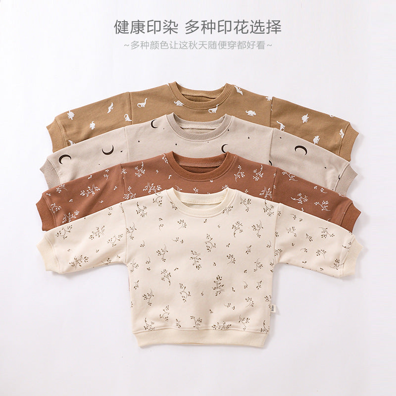 New Products  Baby Loose Casual Sweater Suit Baby Long-sleeved Sports Suit