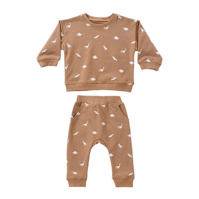 New Products  Baby Loose Casual Sweater Suit Baby Long-sleeved Sports Suit
