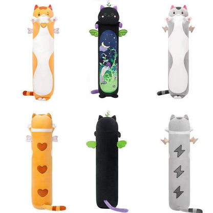 Cross-border New Products Halloween Ritual Sleep Pillow Pillow Pillow Pillow Towering Colorful Cat Pillow Black Cat Pillow