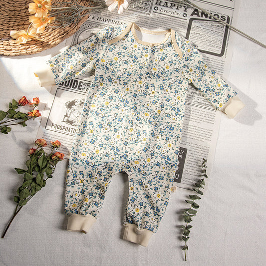 2023 Summer New Products Baby Jumpsuit Baby Long-sleeved Cotton Romper For Boys And Girls