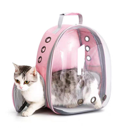 Spot New Pet Outing Bag Portable Space Capsule Transparent Cat Backpack