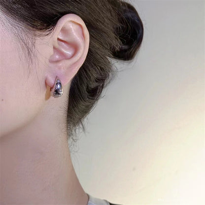 Water Drop Earrings 2023 New Arrival Trendy Metal Star Earrings Women&#039;s Elegant Korean-style Light Luxury Simple High-end Sense Earrings