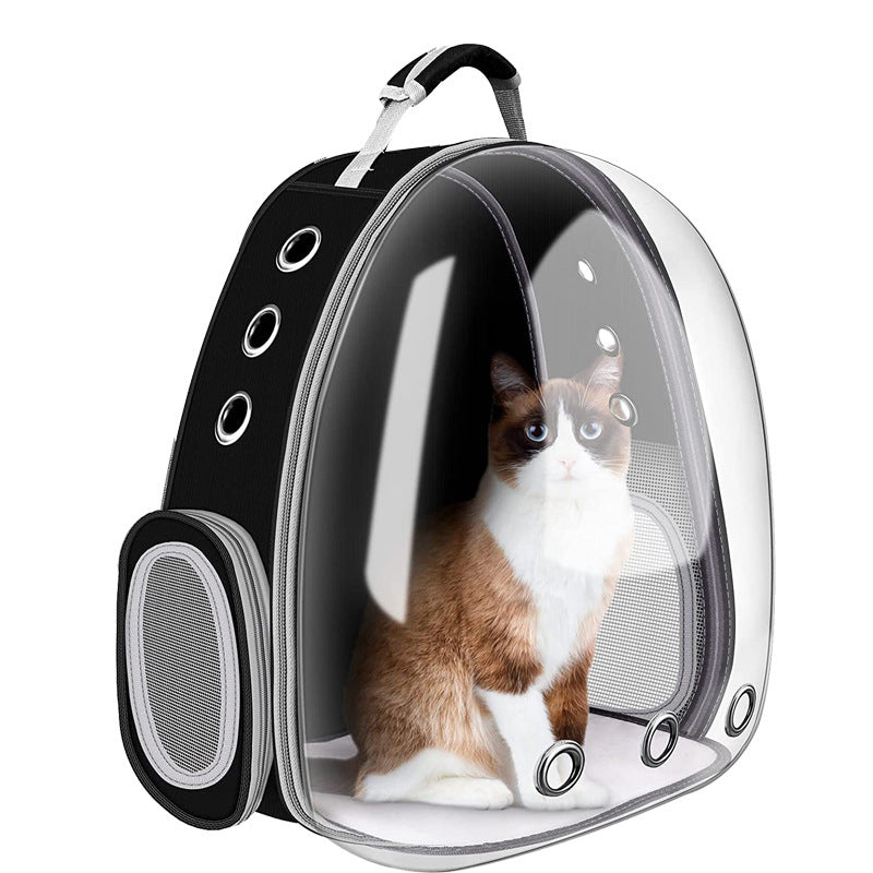 Spot New Pet Outing Bag Portable Space Capsule Transparent Cat Backpack