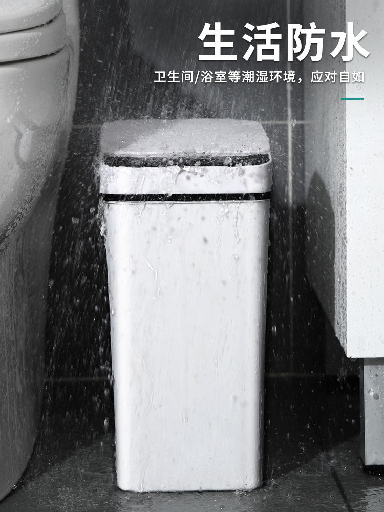 Smart Trash Can With Lid Induction Household