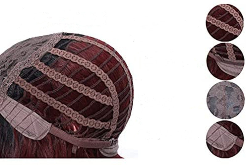 Wigs European And American Fashion Wigs New Products Dyeing Highlighting Multicolor Gradient Long Curly Hair Set Wig Headgear Wholesale