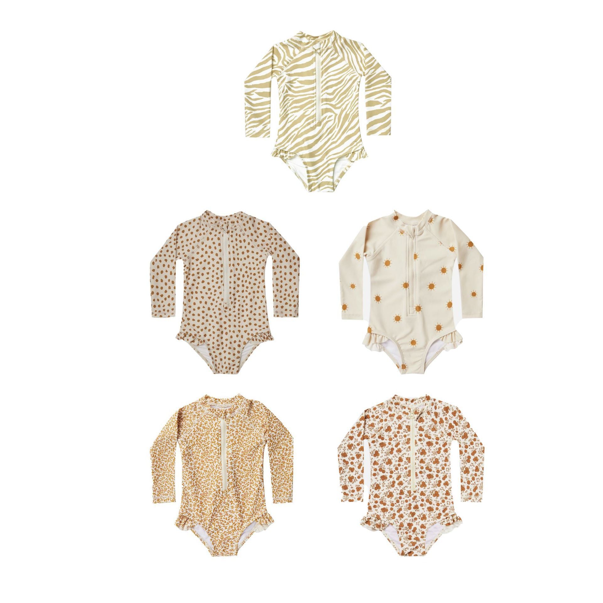 Girl&#039;s Floral Long-sleeved  Girls swimwearsNew Arrival Baby Girl&#039;s Sunscreen Quick-drying Swimsuit Ins Hot Spring Swimsuit
