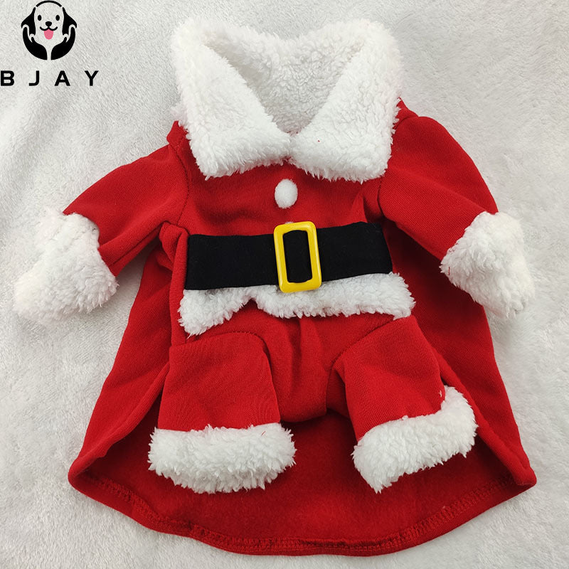 Pet Dog Clothes Classic Santa Claus Pet Clothes Christmas Halloween Transformation Dress Pet Clothes