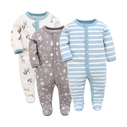 Newborn Jumpsuit, Autumn Style Male And Female Baby Jumpsuit, Long-sleeved Baby Jumpsuit, Baby Foot-covering Jumpsuit