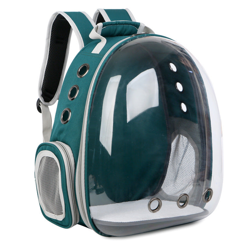 Spot New Pet Outing Bag Portable Space Capsule Transparent Cat Backpack